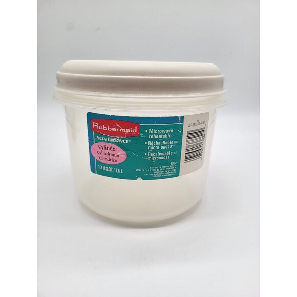 Rubbermaid Other - VTG 90s Rubbermaid Servin Saver Almond 3882 Food Storage Container 6 cups 1.7QT